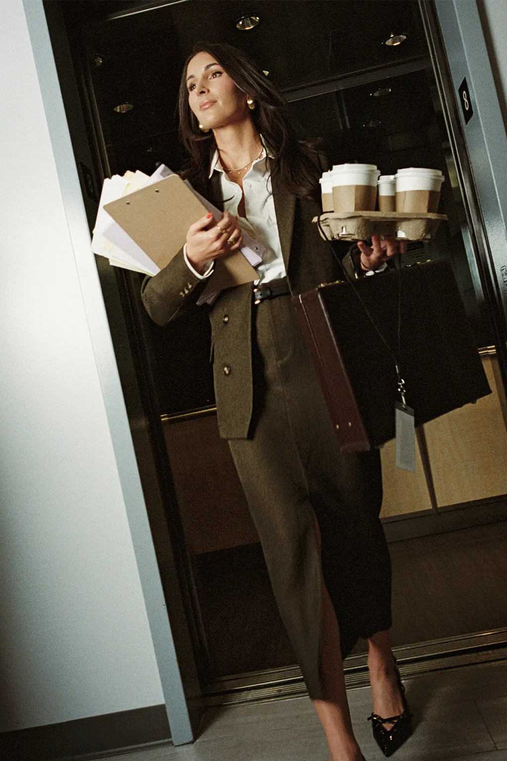 Tory Mocha Twill Blazer sold by 12th Tribe product image thumbnail 3