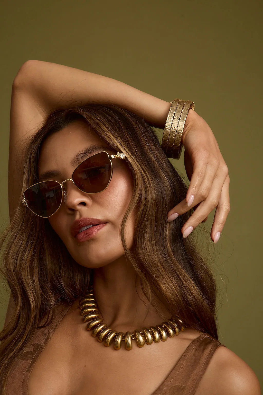 Forevermore Gold Metal Bangle sold by 12th Tribe product image thumbnail 5