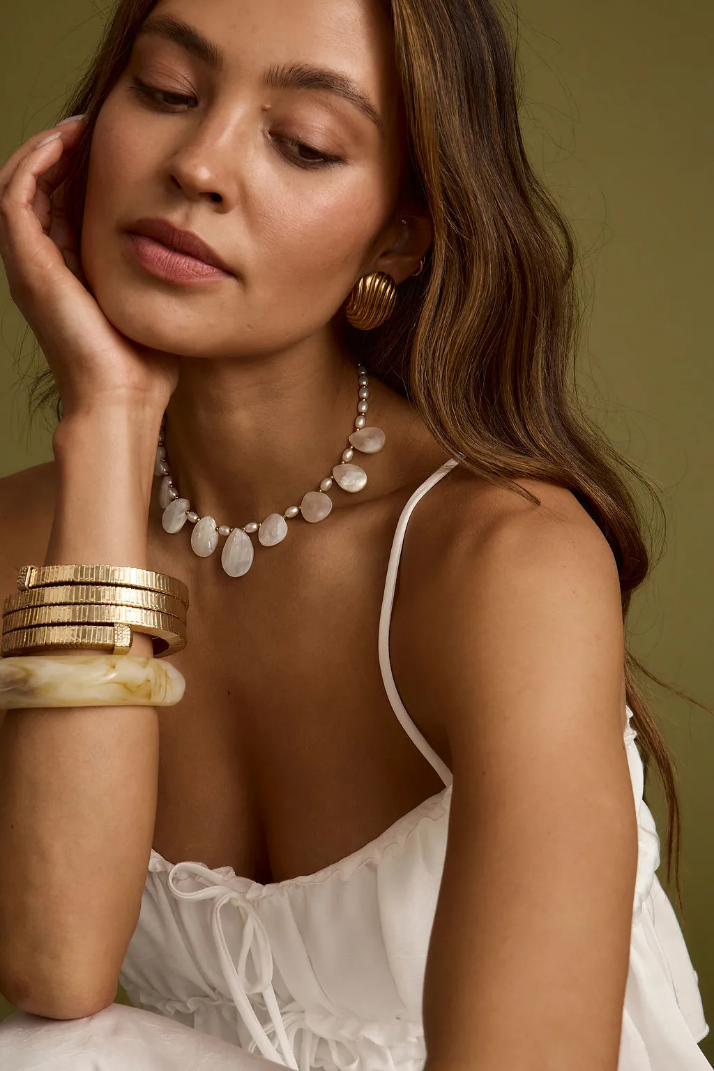 Soft Whispers Shell Choker Necklace sold by 12th Tribe product image thumbnail 4