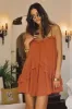 Golden Hour Rust Mini Dress sold by 12th Tribe