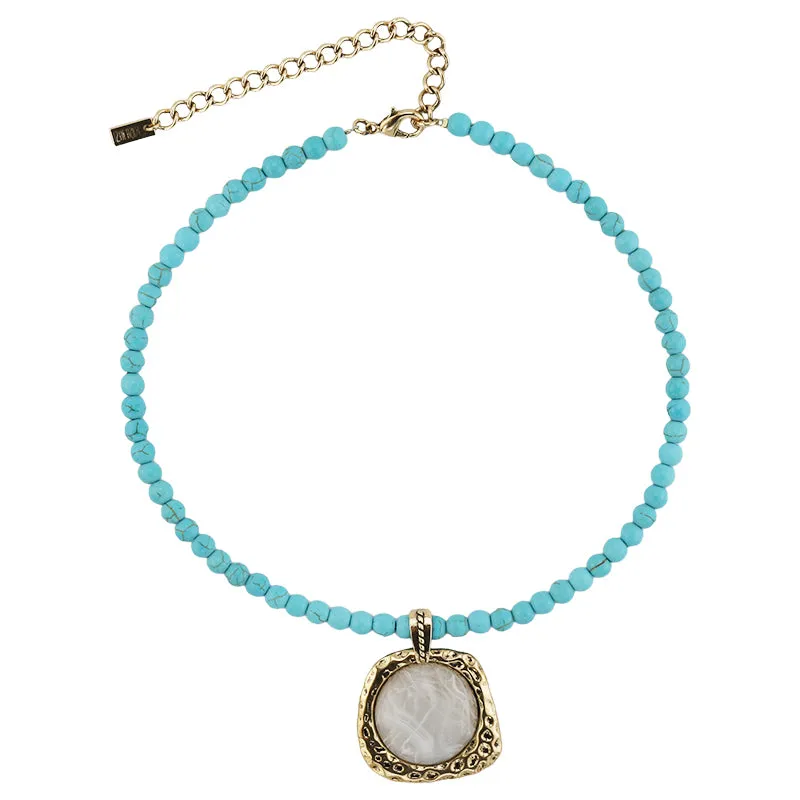 Ayla Beaded Pendant Necklace sold by 12th Tribe product image thumbnail 2