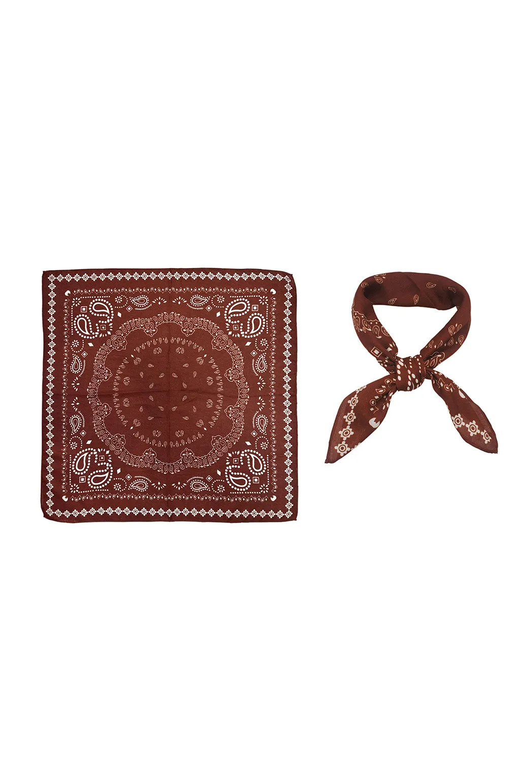 Bandit Terracotta Paisley Scarf sold by 12th Tribe product image thumbnail 2