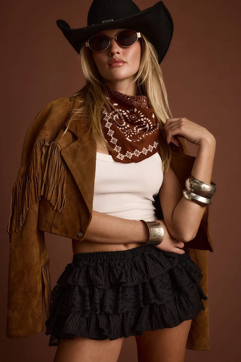 Bandit Terracotta Paisley Scarf sold by 12th Tribe product image thumbnail 5