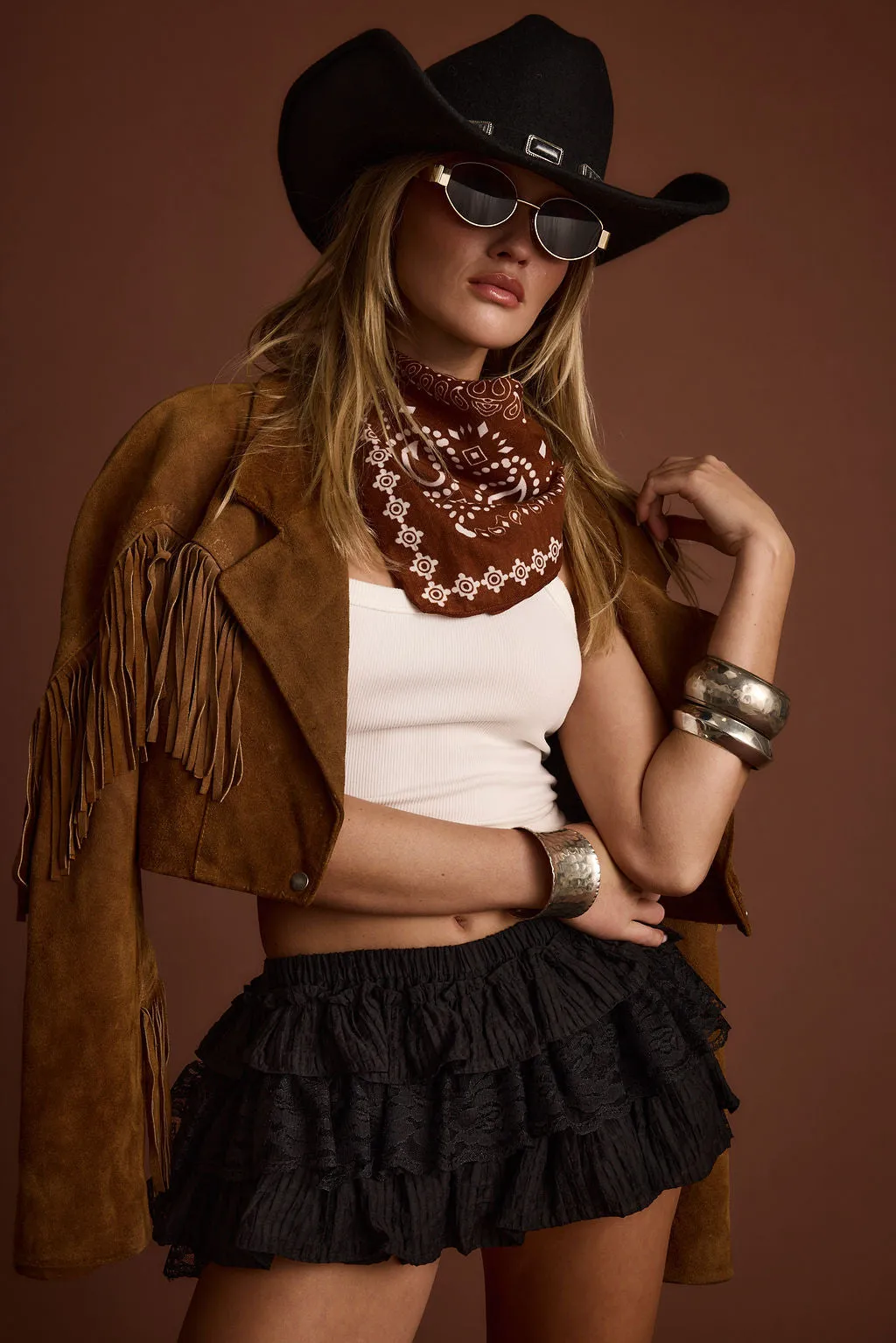 Bandit Terracotta Paisley Scarf sold by 12th Tribe product image thumbnail 3