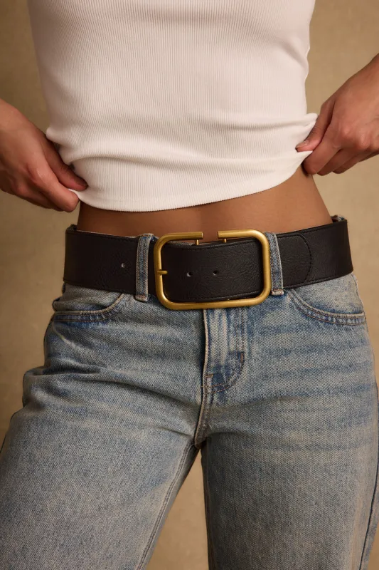 Oro Black and Gold Belt sold by 12th Tribe