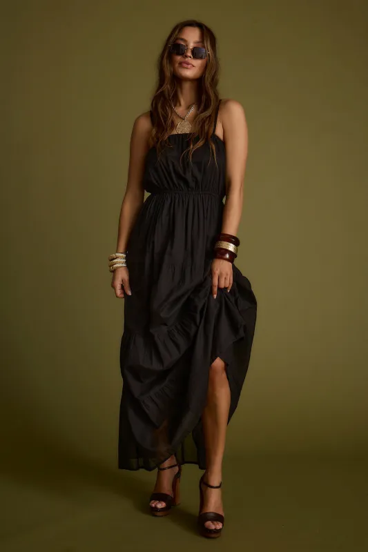 Darion Black Maxi Dress sold by 12th Tribe