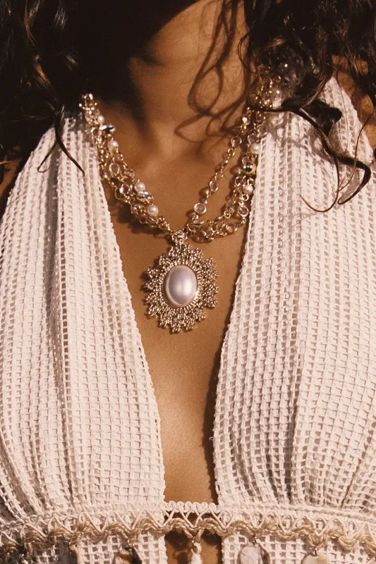 Martina Stone Necklace made by 12th Tribe