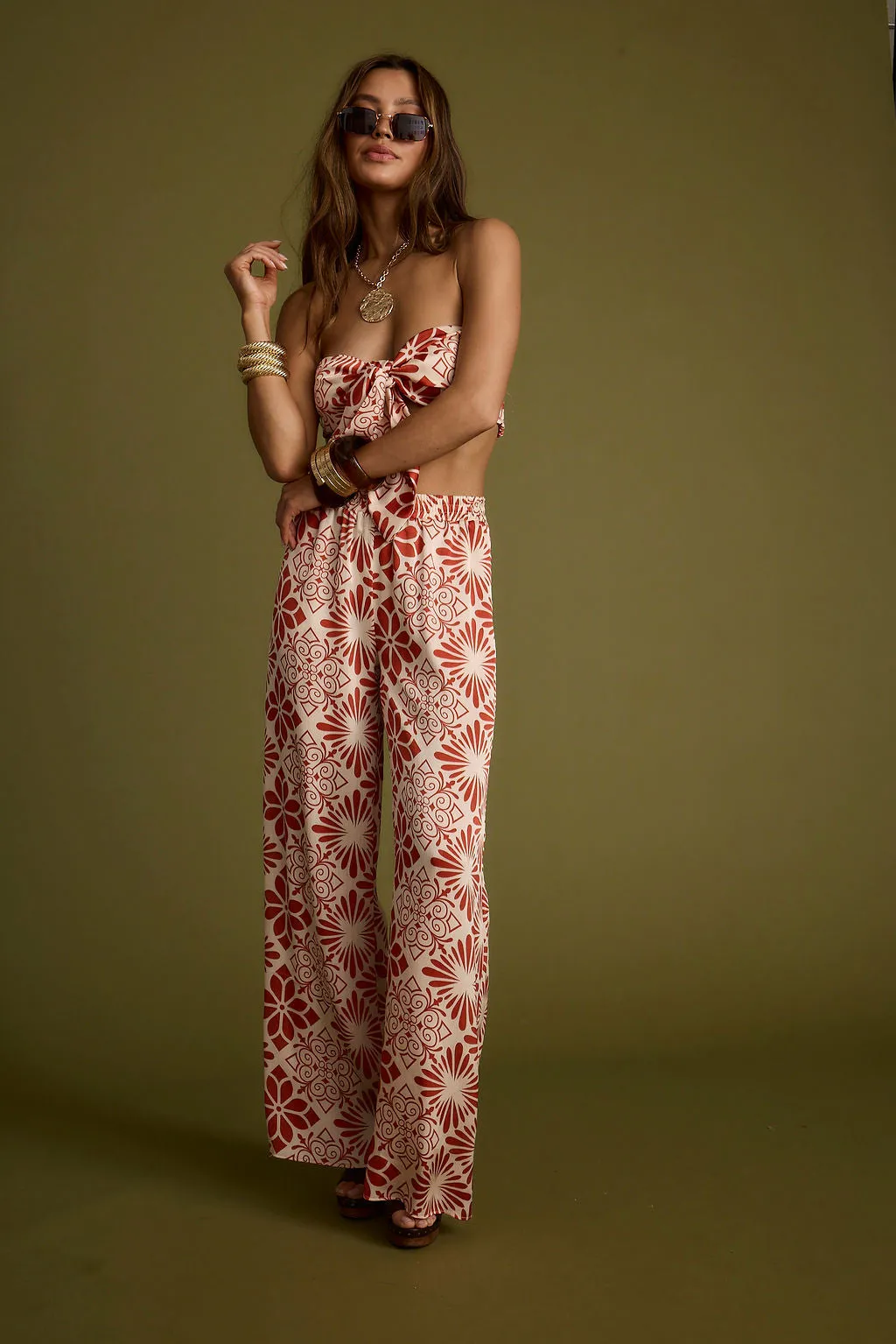 Cubana Rust Satin Bandeau Top sold by 12th Tribe product image thumbnail 5