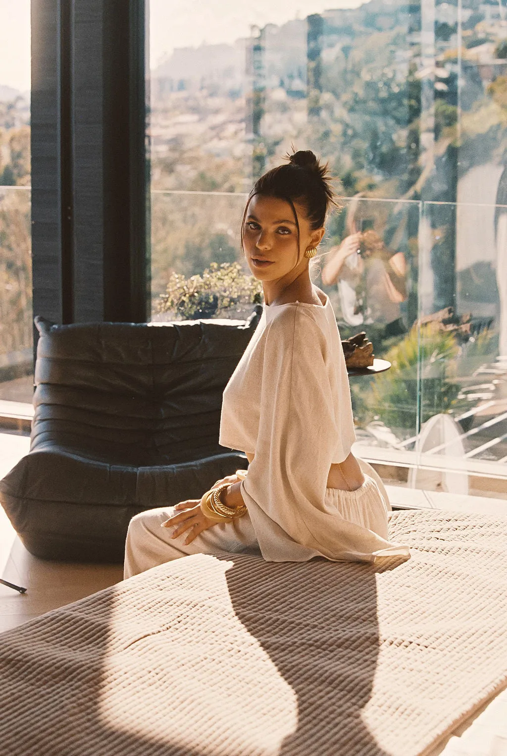 Clear Breeze Natural Linen Top sold by 12th Tribe product image thumbnail 2