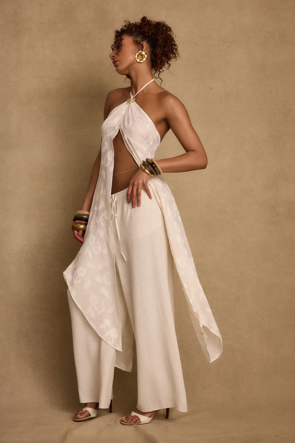 Bruma Ivory Flyaway Top sold by 12th Tribe product image thumbnail 4