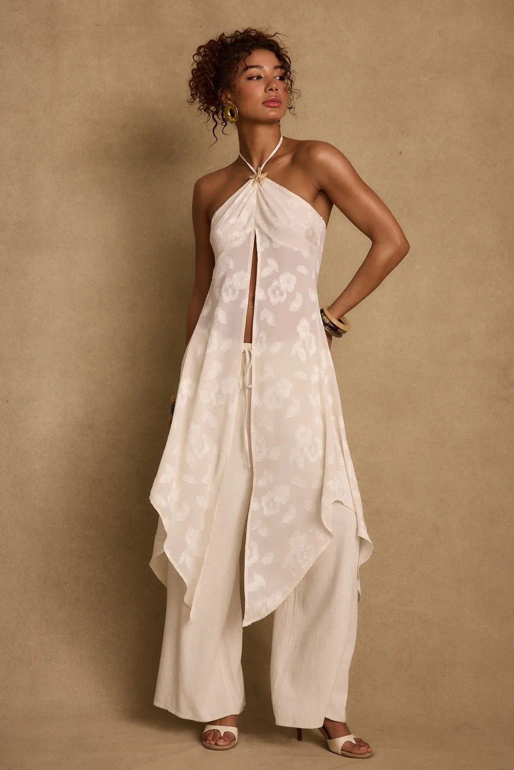 Bruma Ivory Flyaway Top sold by 12th Tribe product image thumbnail 3