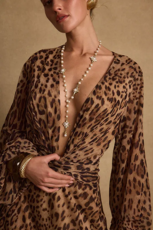 Selah Gold and Pearl Necklace sold by 12th Tribe