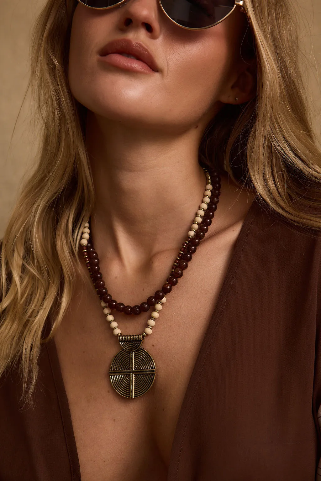 Bodhi Beaded Pendant Necklace sold by 12th Tribe