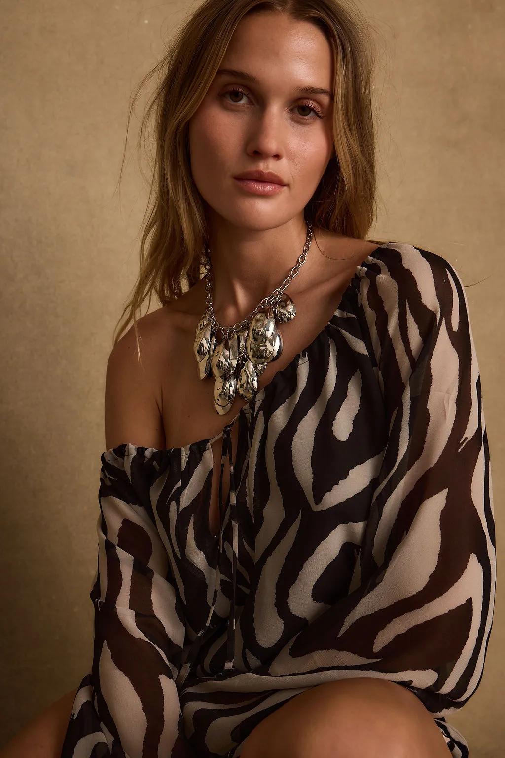 Neptune Silver Statement Necklace sold by 12th Tribe product image thumbnail 3