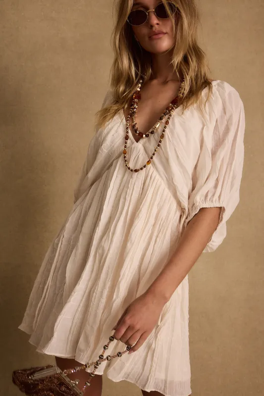 Nadia Ivory Mini Dress sold by 12th Tribe