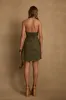Emma Olive Linen Mini Dress sold by 12th Tribe