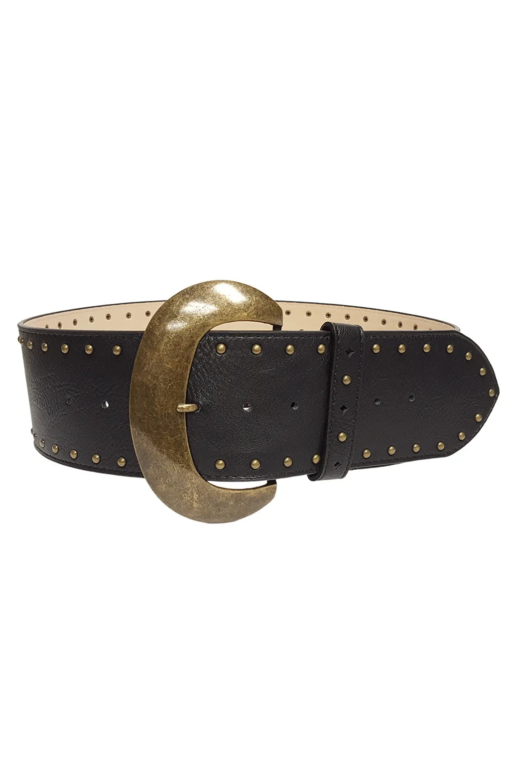 Mabel Black and Gold Studded Belt sold by 12th Tribe product image thumbnail 2