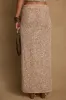 Ibiza Champagne Sequin Maxi Skirt sold by 12th Tribe