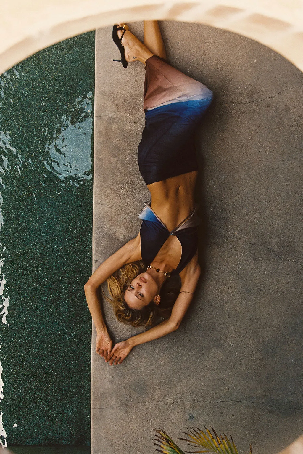 Sina Midnight Ombre Mesh Maxi Skirt sold by 12th Tribe product image thumbnail 2