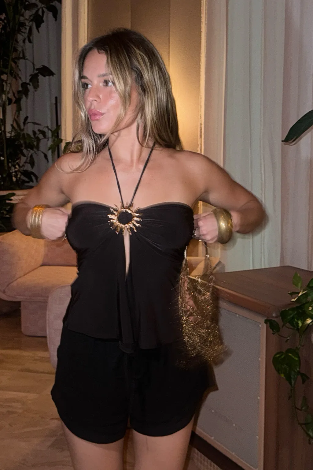 Vida Black Brooch Top sold by 12th Tribe product image thumbnail 5