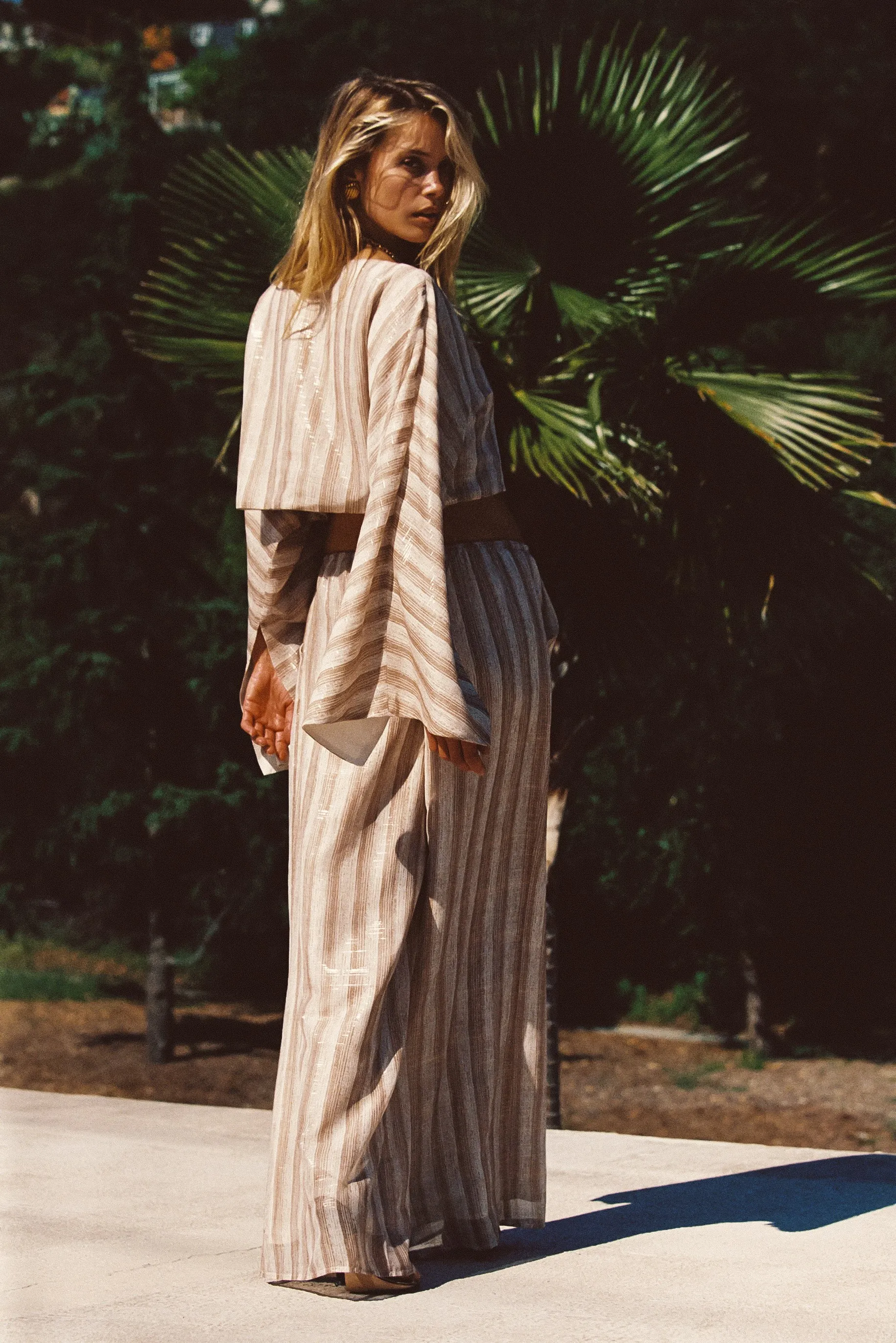 Clear Breeze Striped Chiffon Pants sold by 12th Tribe product image thumbnail 3