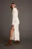 Melrose Ivory Long Sleeve Lace Maxi Dress sold by 12th Tribe