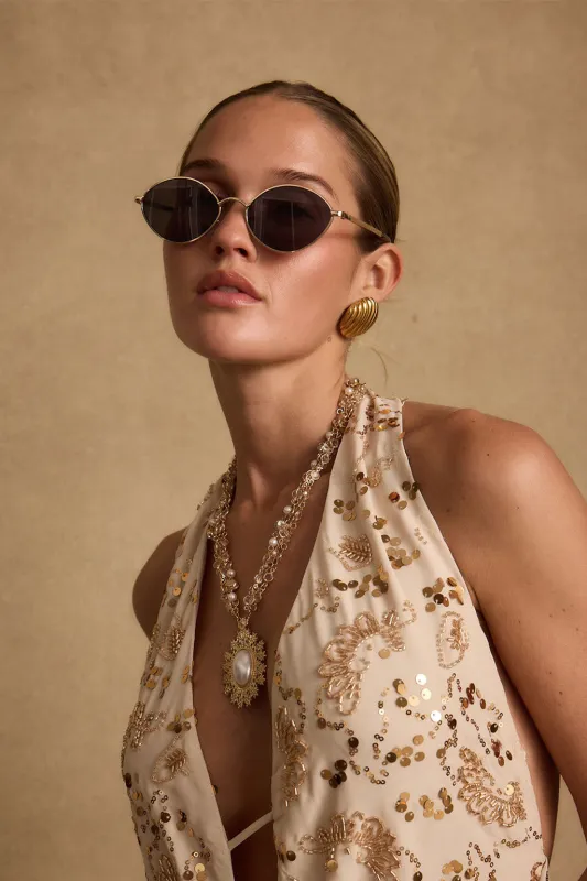 Tide Gold Sunglasses made by 12th Tribe