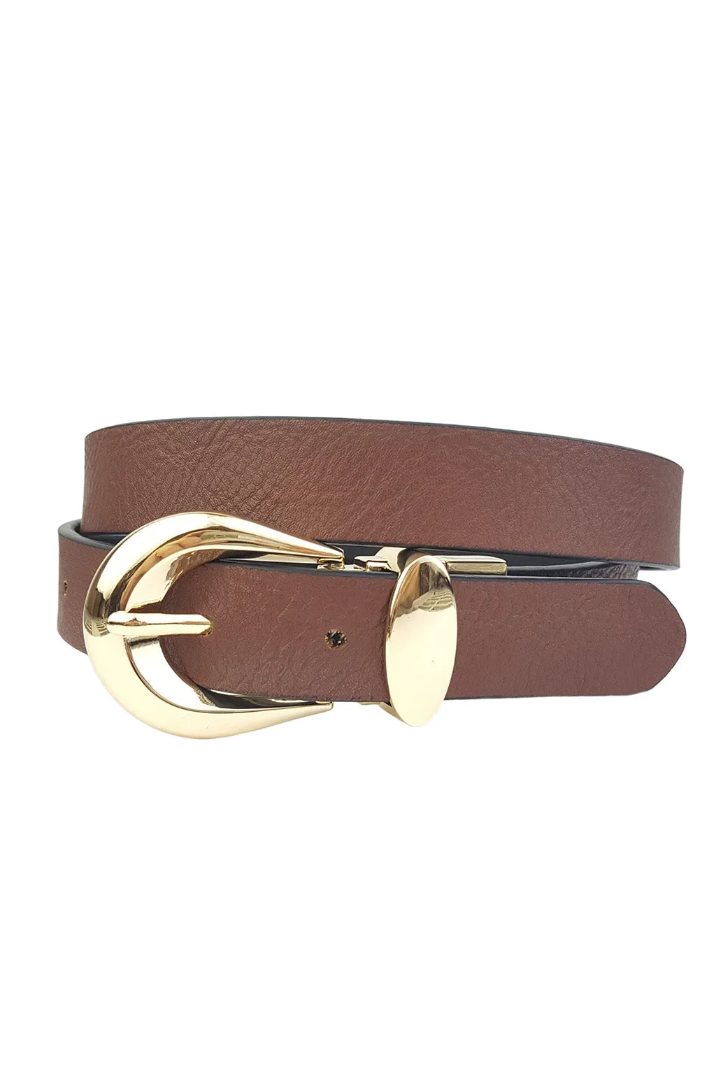 Knowles Gold Buckle Reversible Belt sold by 12th Tribe product image thumbnail 3