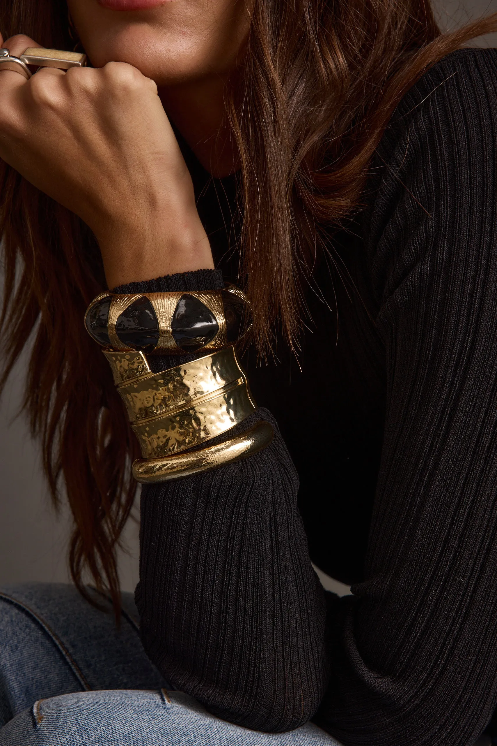 Yana Set of 3 Gold Bangles sold by 12th Tribe product image thumbnail 5