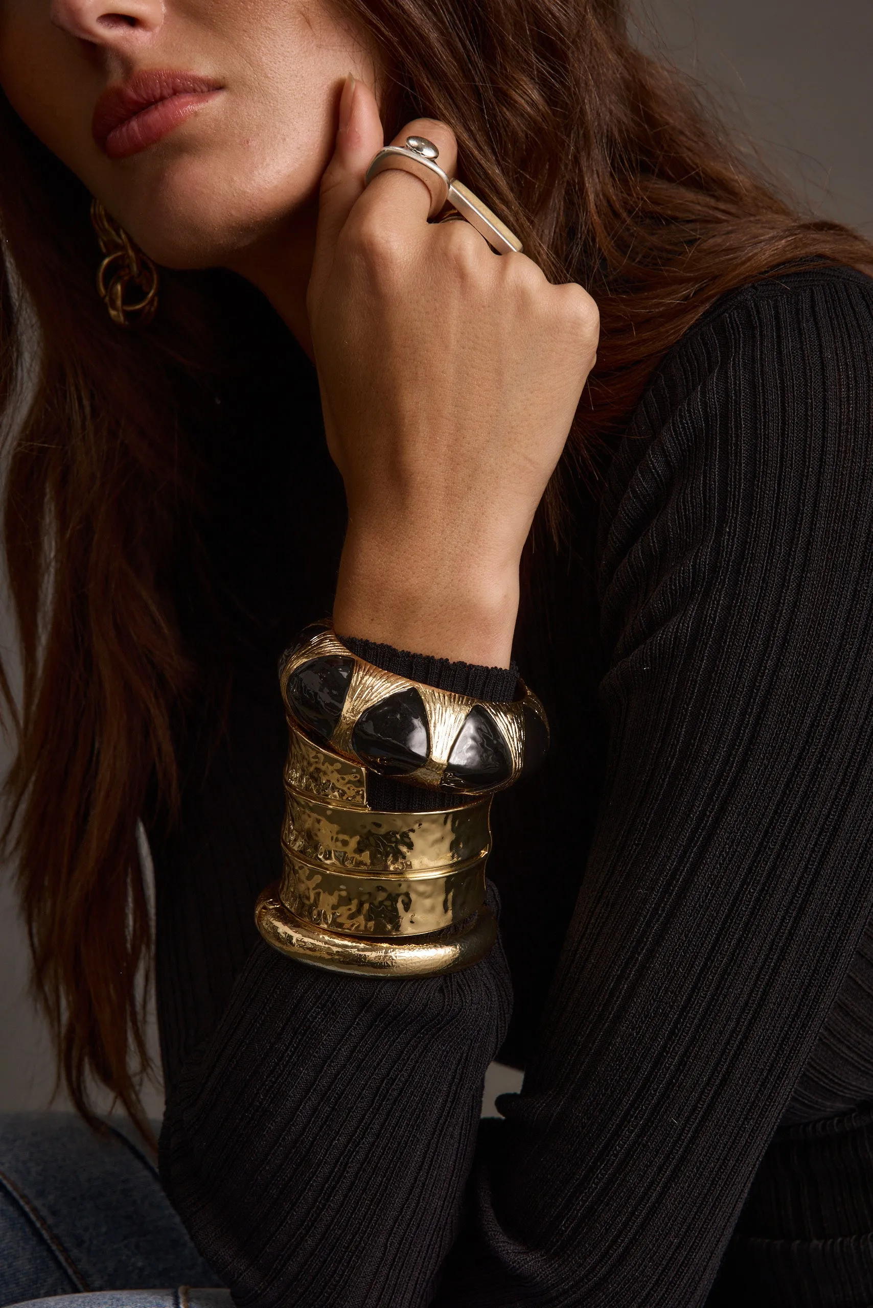 Yana Set of 3 Gold Bangles sold by 12th Tribe product image thumbnail 2