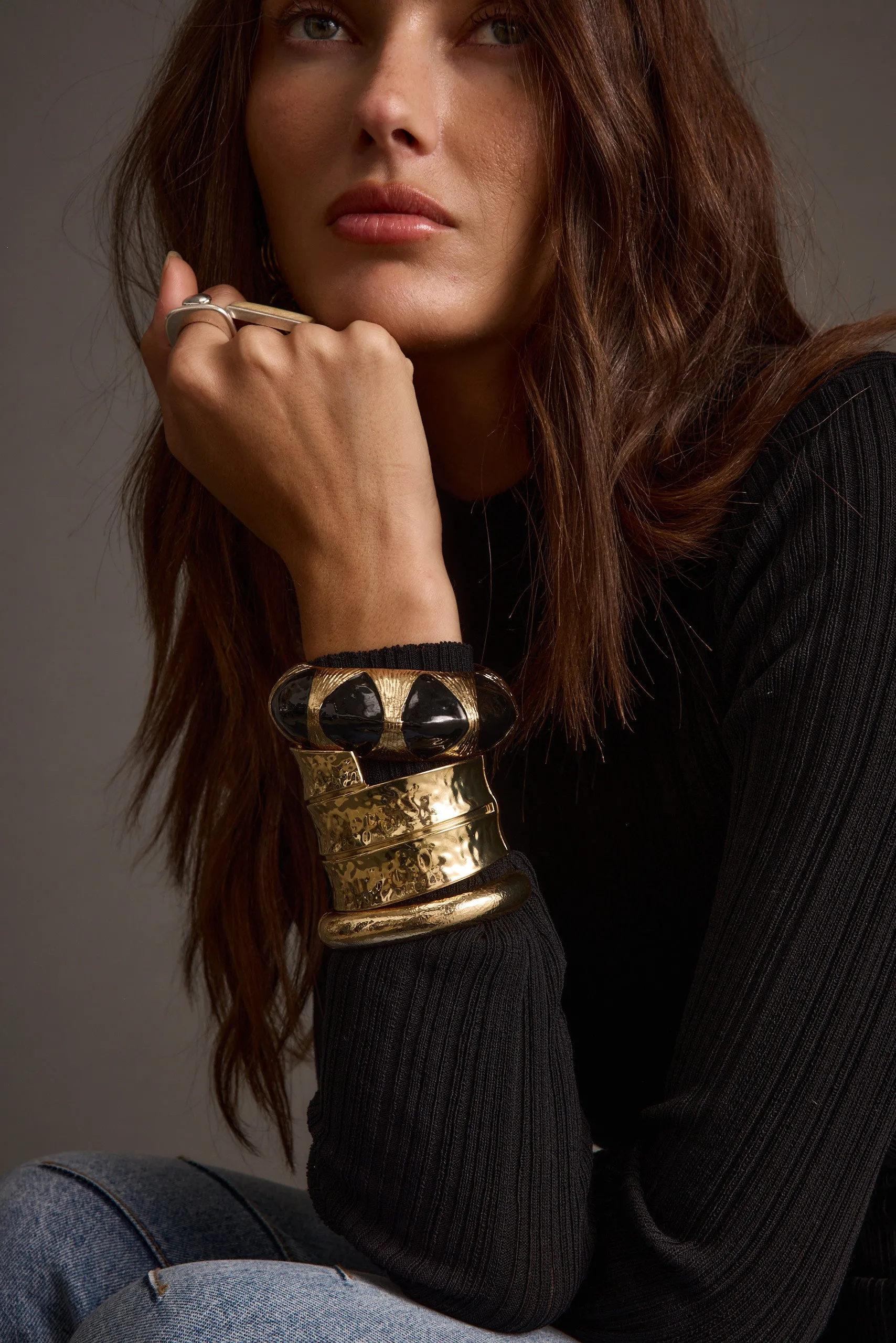 Yana Set of 3 Gold Bangles sold by 12th Tribe product image thumbnail 4