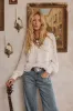 Alyssa Ivory Studded Blouse sold by 12th Tribe