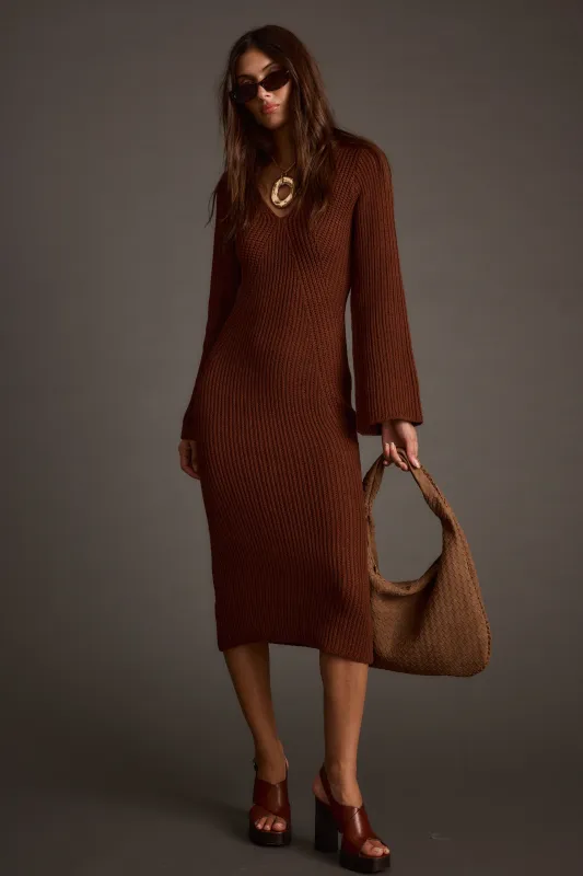 Nolita Cinnamon Midi Sweater Dress sold by 12th Tribe