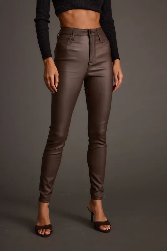 Nixon Mocha Coated Pants sold by 12th Tribe