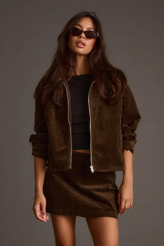 Gramercy Mocha Corduroy Jacket sold by 12th Tribe