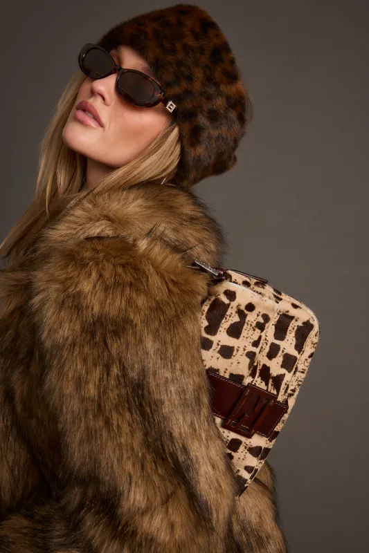 Chalet Leopard Faux Fur Headband sold by 12th Tribe