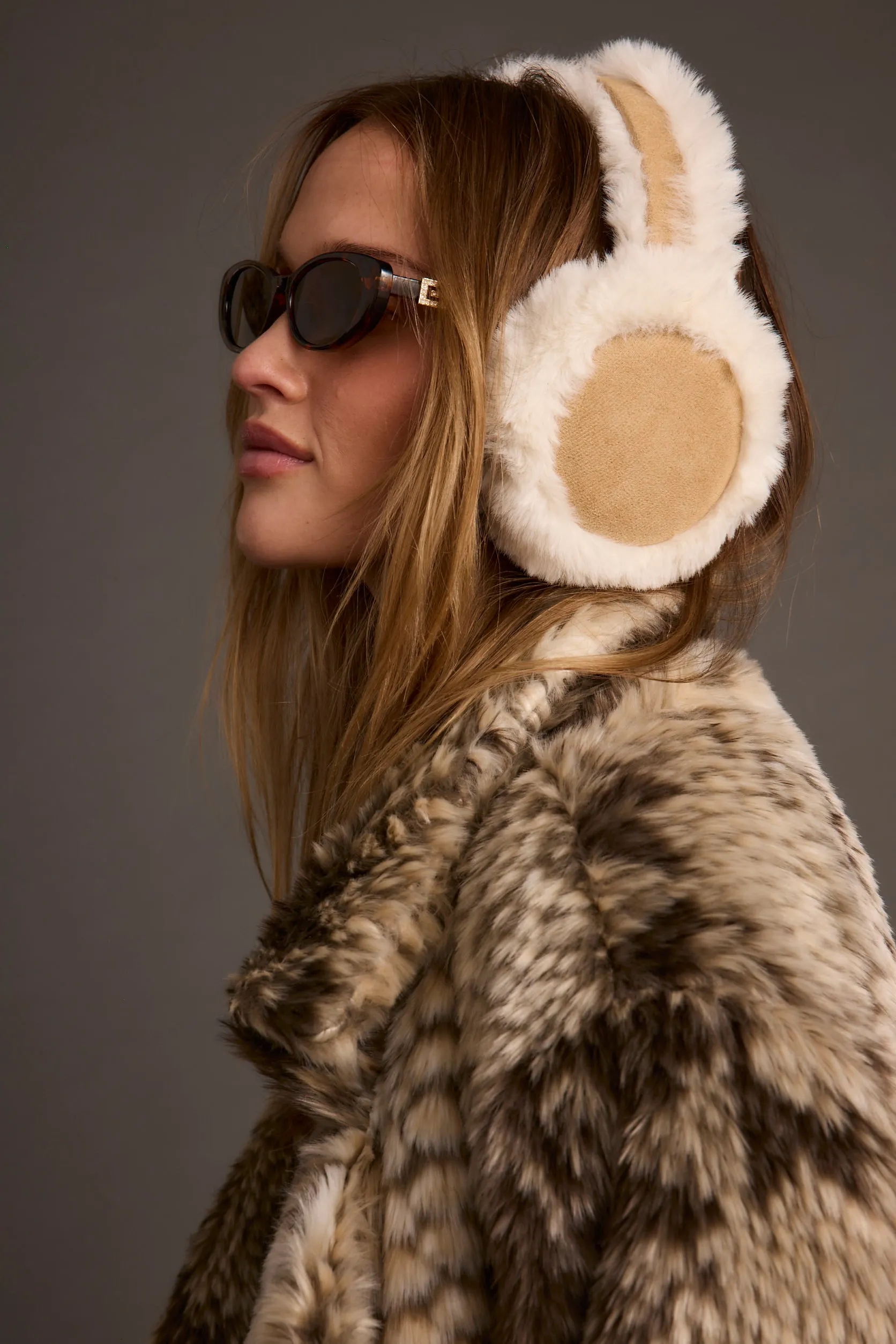 Crystal Ivory Faux Fur Ear Muffs sold by 12th Tribe