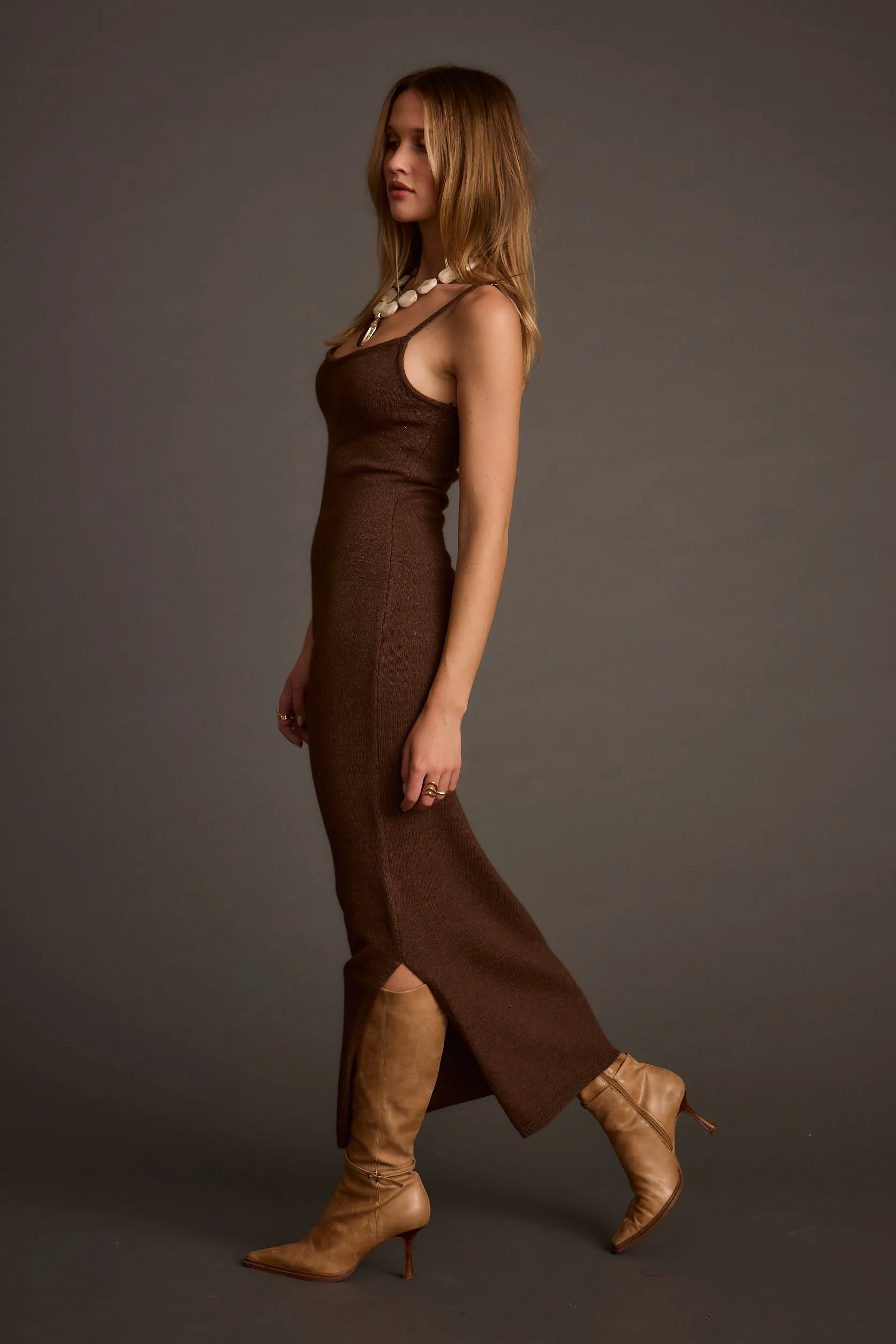 Teresa Mocha Sweater Midi Dress sold by 12th Tribe product image thumbnail 3