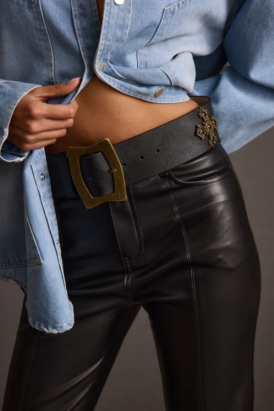 Whisper Black Statement Belt sold by 12th Tribe