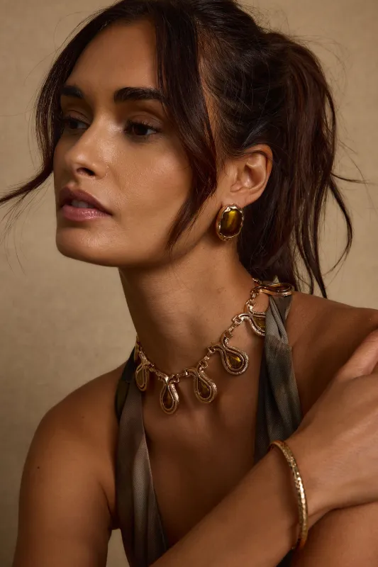 Lumira Stone Earrings made by 12th Tribe