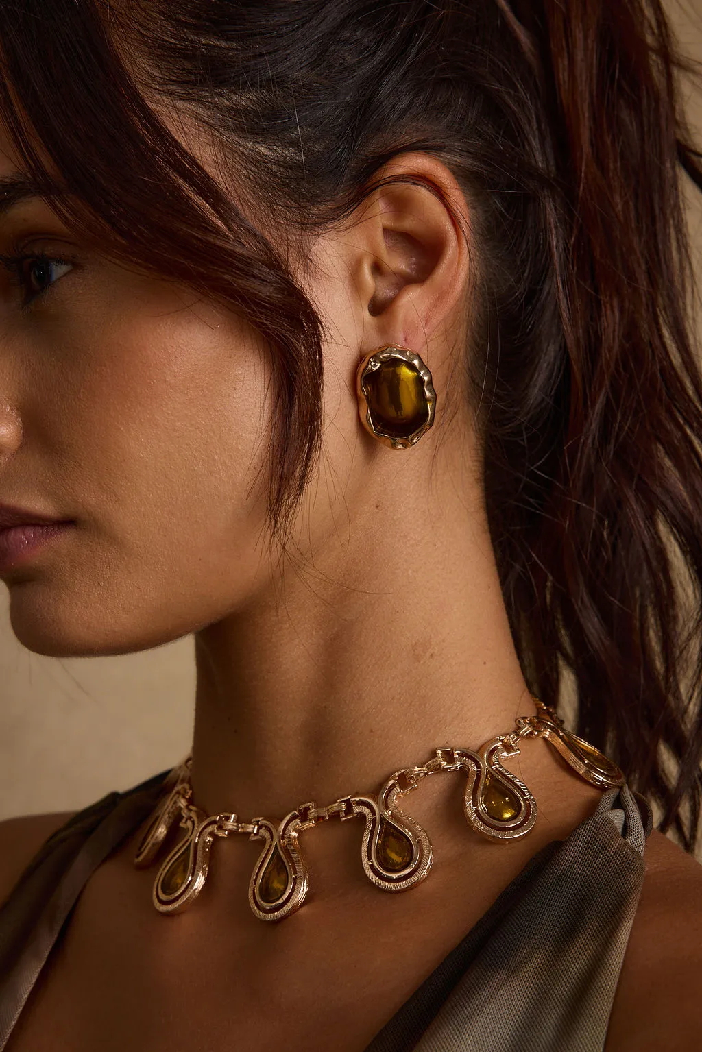 Lumira Stone Earrings sold by 12th Tribe product image thumbnail 3