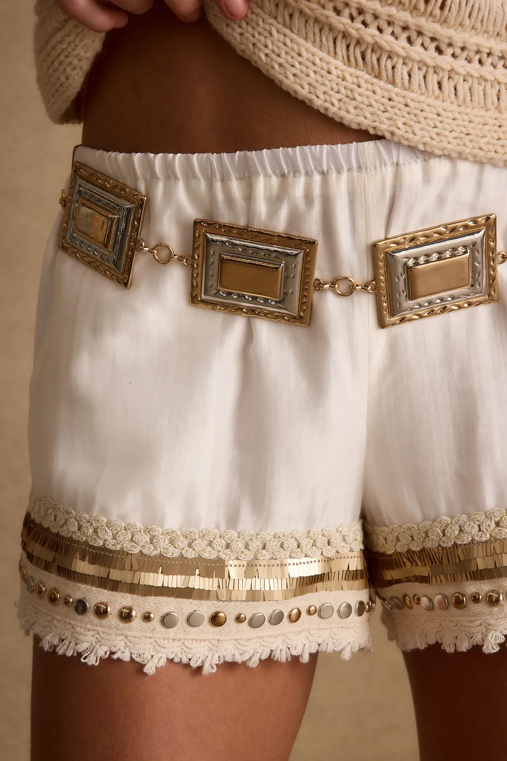 Lioran Gold and Silver Statement Belt sold by 12th Tribe product image thumbnail 3