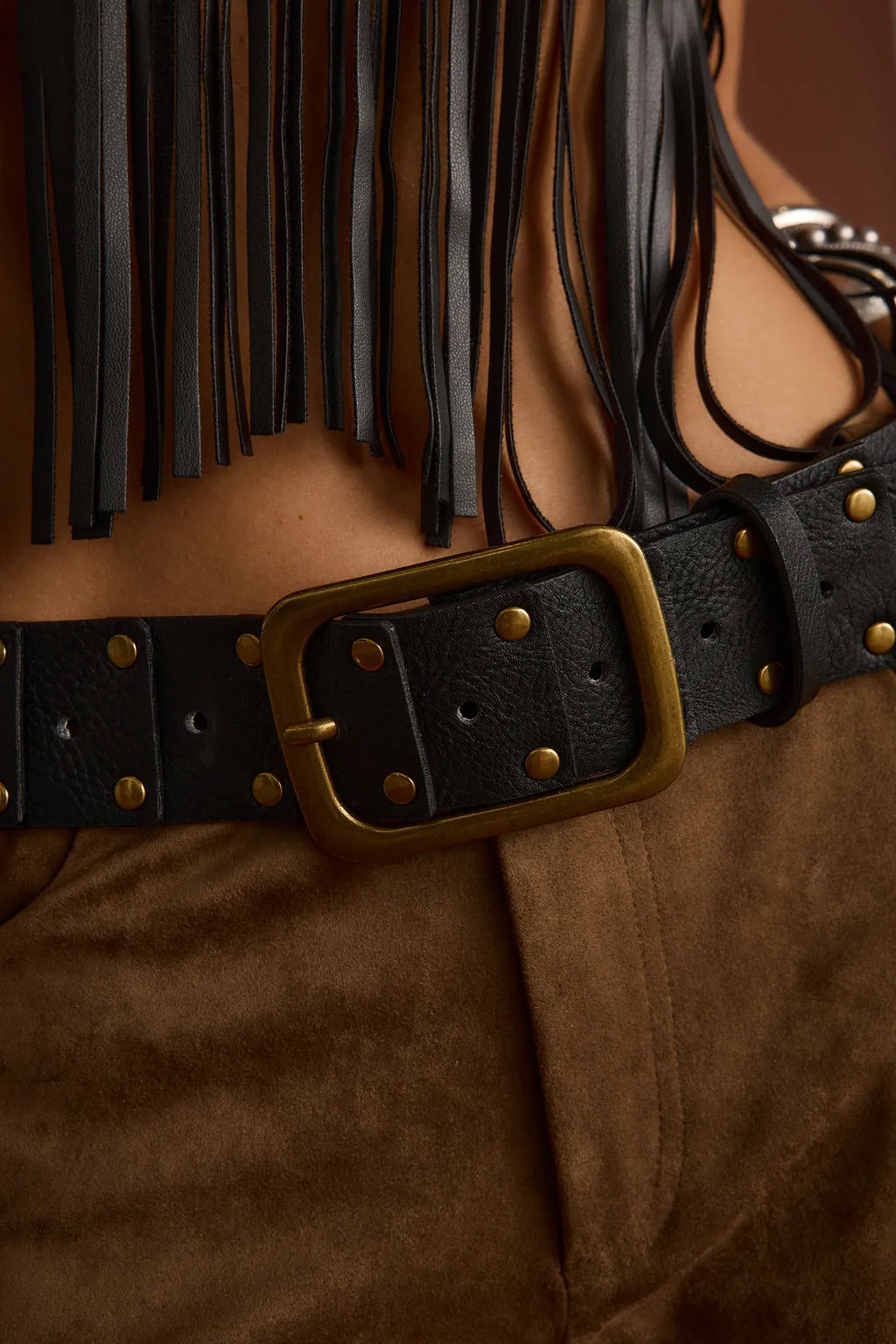 Tempest Black Studded Belt sold by 12th Tribe product image thumbnail 5
