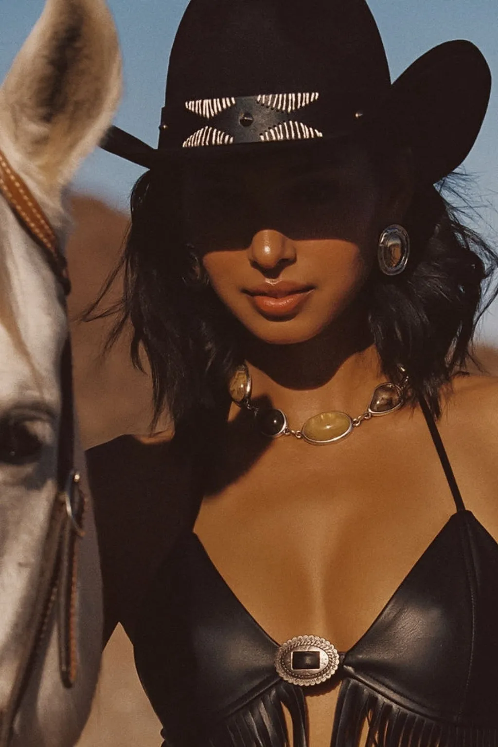 Talon Black Suede Cowboy Hat sold by 12th Tribe product image thumbnail 3