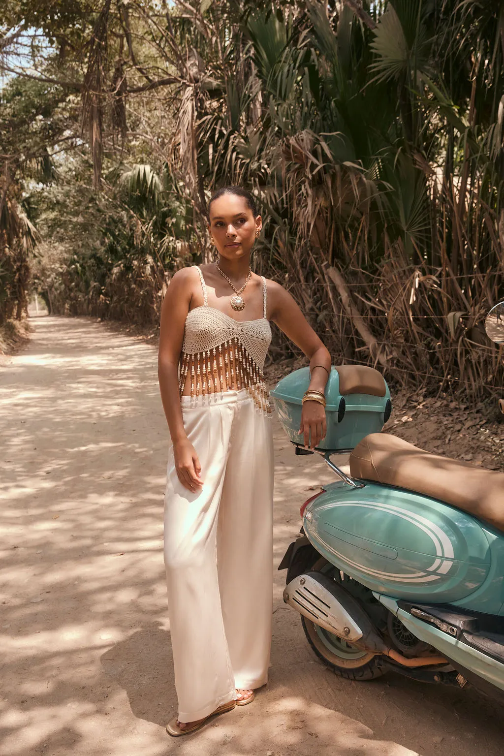 Mai Tai Mirage Crochet Beaded Top sold by 12th Tribe product image thumbnail 4