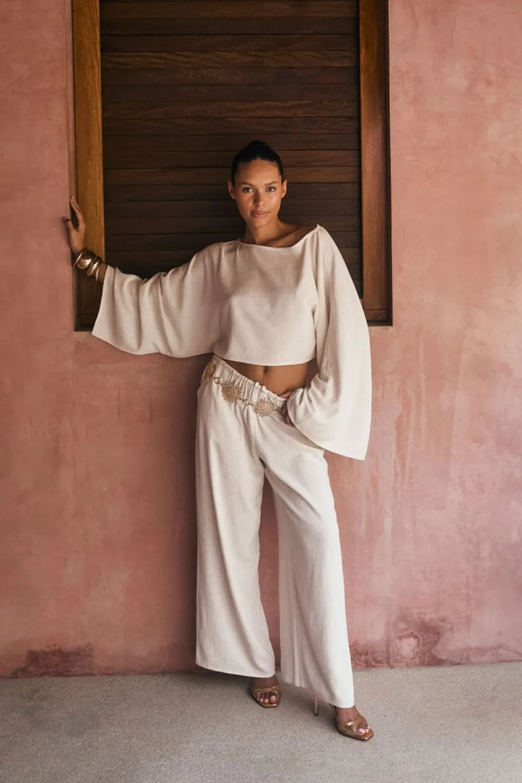 Clear Breeze White Linen Top sold by 12th Tribe product image thumbnail 3