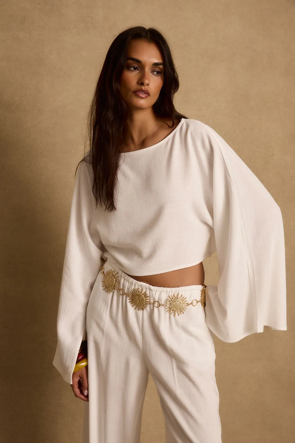 Clear Breeze White Linen Top sold by 12th Tribe product image thumbnail 4