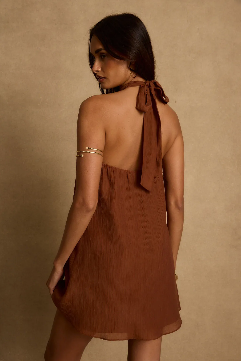 Iris Terracotta Shift Mini Dress sold by 12th Tribe product image thumbnail 2