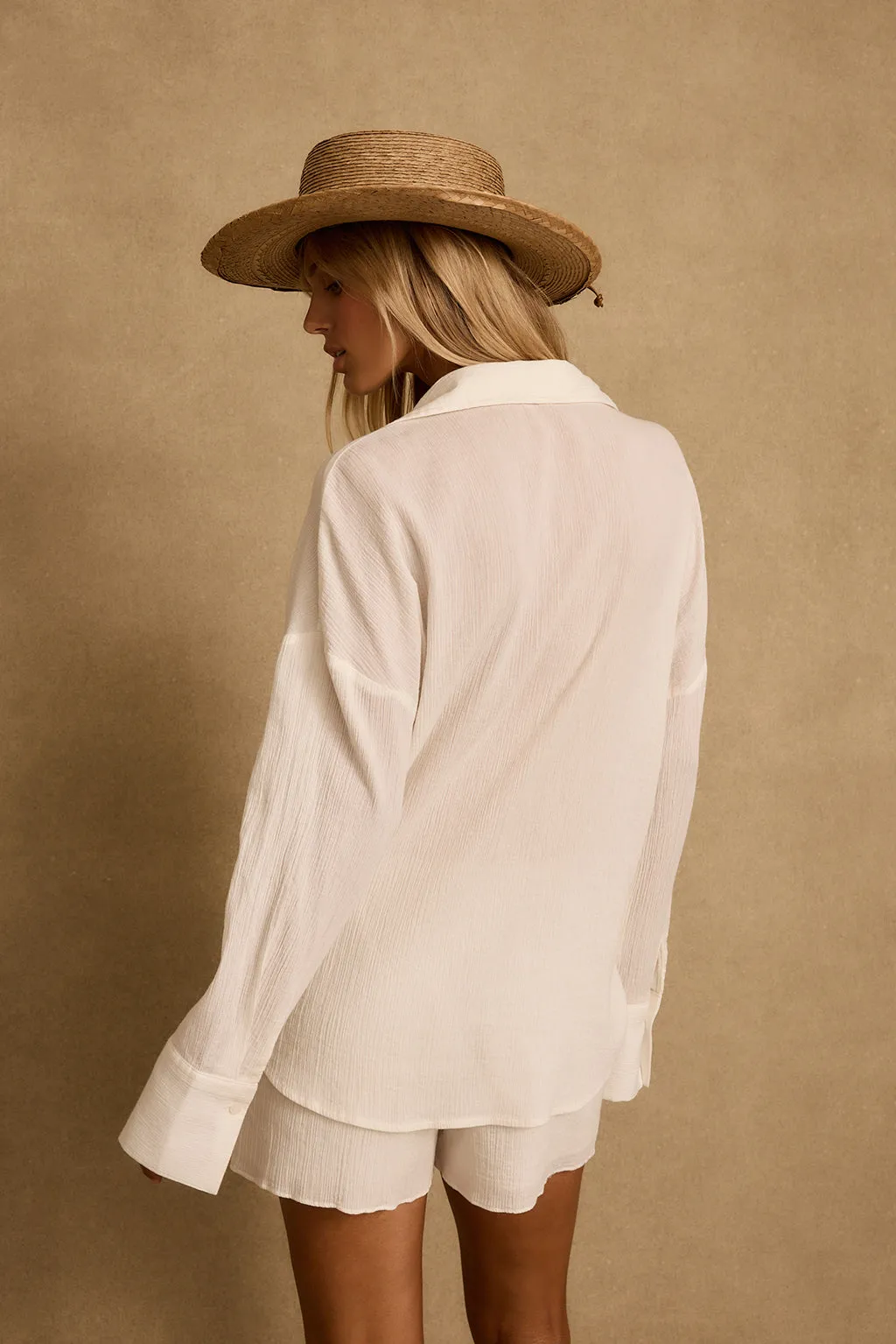 Ella Ivory Tie Top sold by 12th Tribe product image thumbnail 4