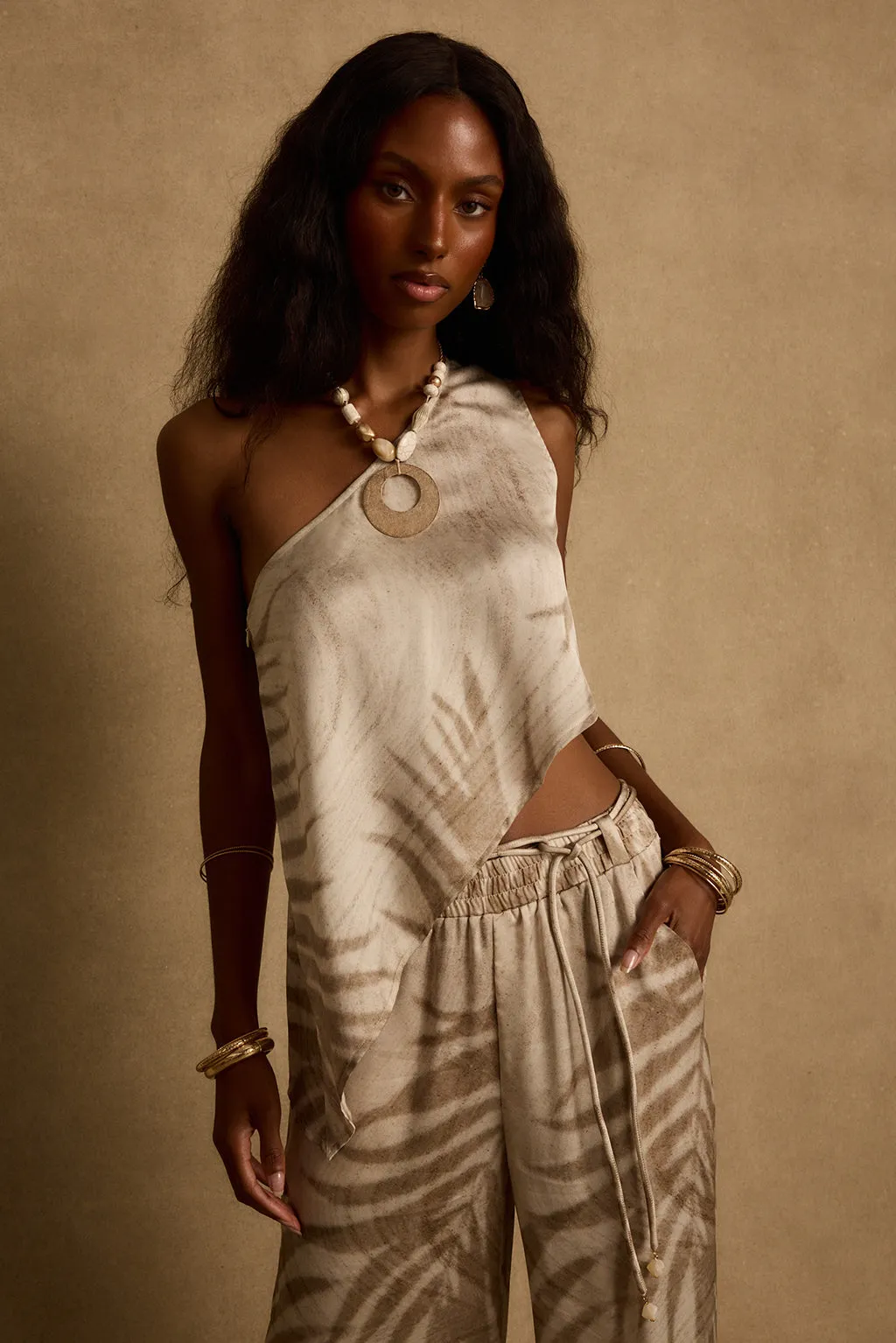 Estelle Palm Print Top sold by 12th Tribe product image thumbnail 5